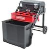 22-in 1-drawer black plastic and metal wheels lockable tool box|CRAFTSMAN TRADESTACK 22.